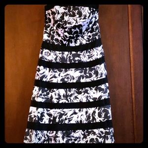 Strapless White House Black Market Dress